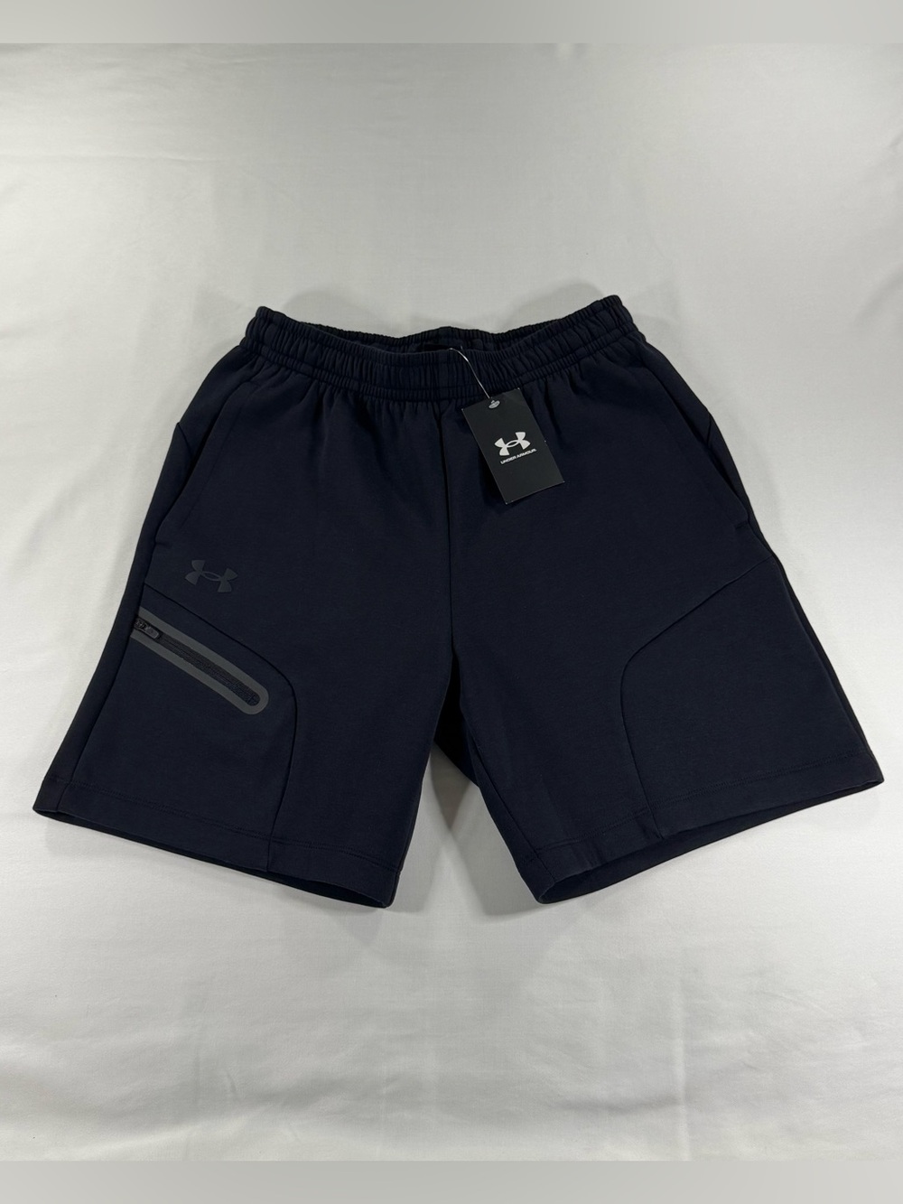 Under Armour Unstoppable Fleece Black Shorts Men’s S w/ Drawstring & Pockets NWT